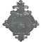 Ekena Millwork Quentin Ceiling Medallion, Hand-Painted Platinum, 23 1/2"W x 12 1/4"H x 1 1/2"P CM23RO1PLS - alternate 4